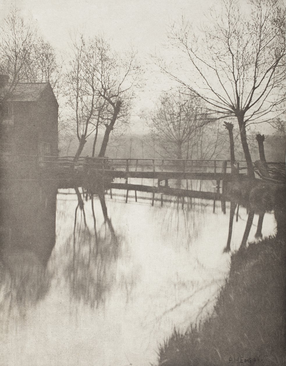 Gangbro nær Chingford av Peter Henry Emerson