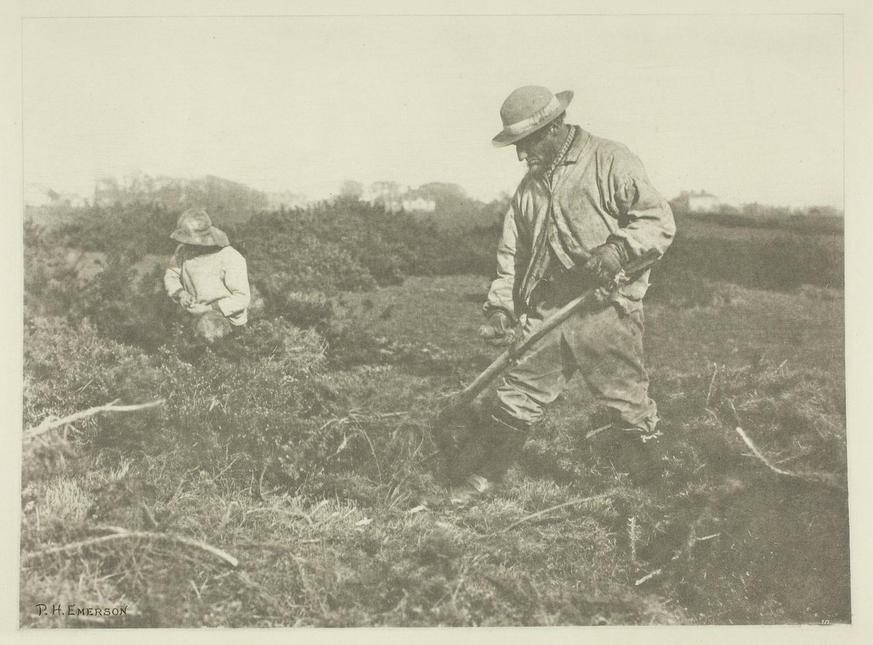 Furze-cutting på en Suffolk Common av Peter Henry Emerson