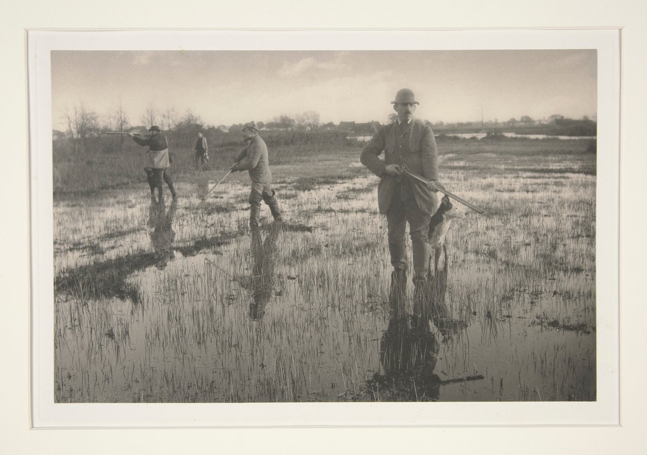 Menn på jakt i en myr av Peter Henry Emerson