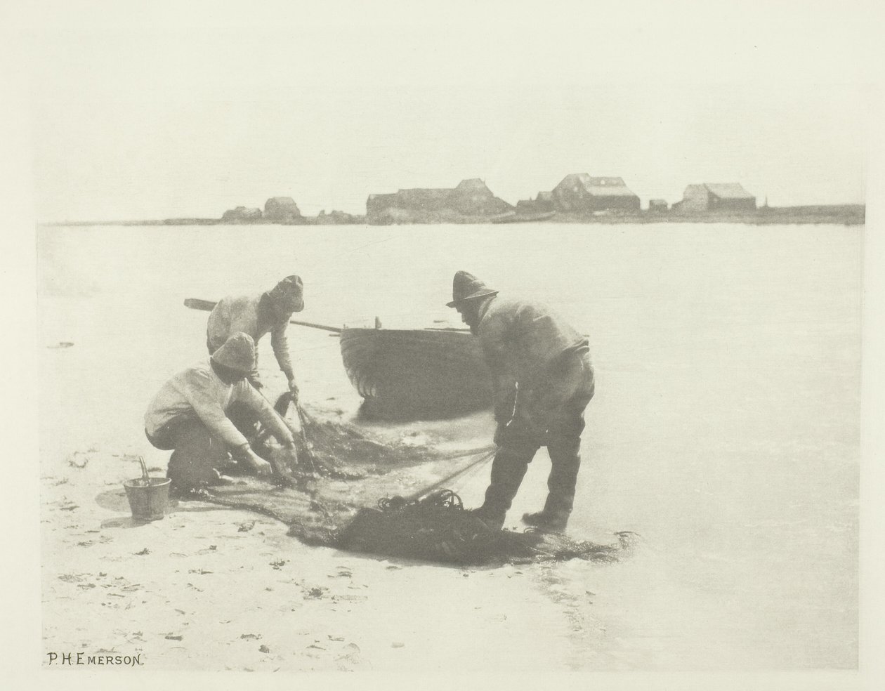 Smelting på elven Blythe (Suffolk) av Peter Henry Emerson