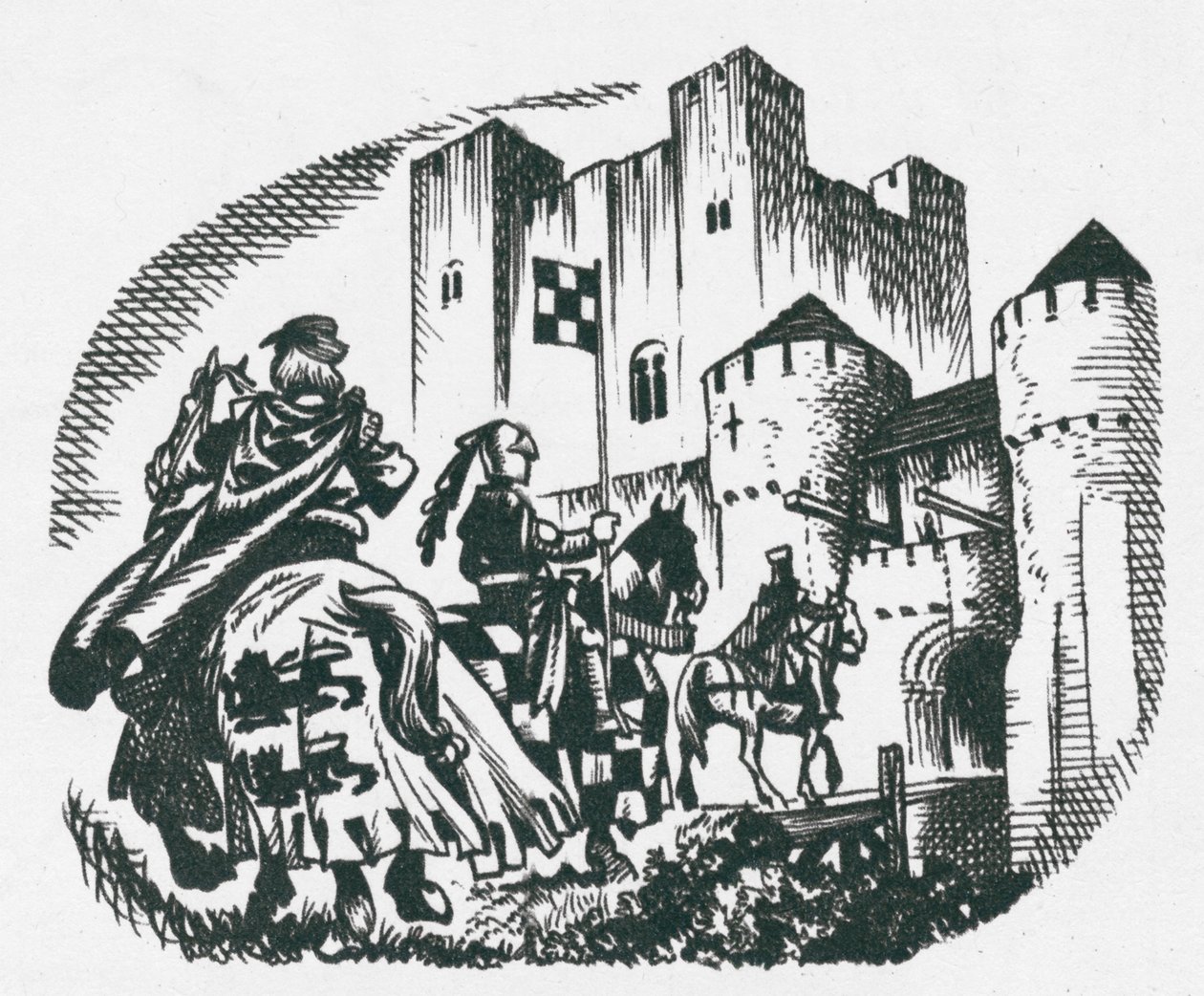 Guildford Castle, nå en ruin, var en gang en favorittresidens for våre tidlige konger (lito) av Peter Jackson