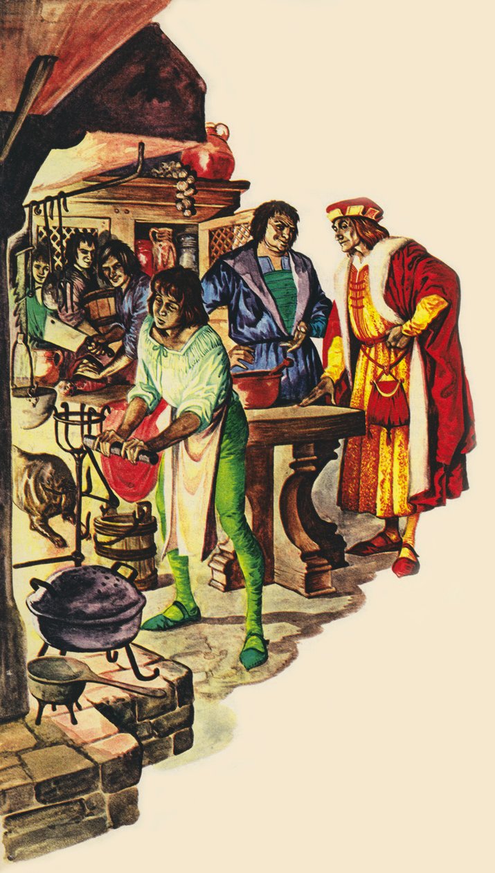 Lambert Simnel (fargelitografi) av Peter Jackson