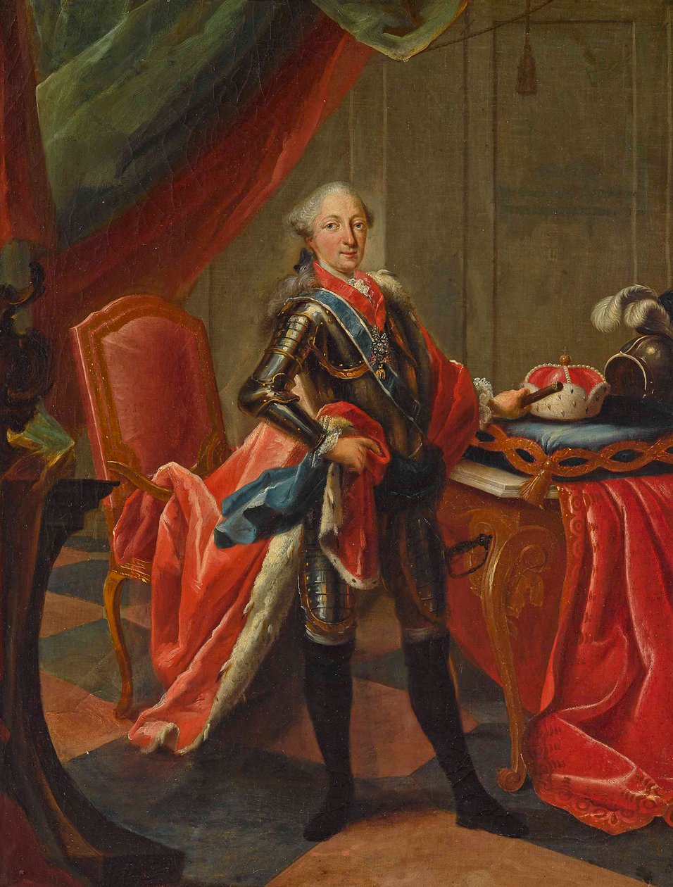 Portrett av Maximilian III Joseph 1727-1777, kurfyrst av Bayern. av Peter Jacob Horemans