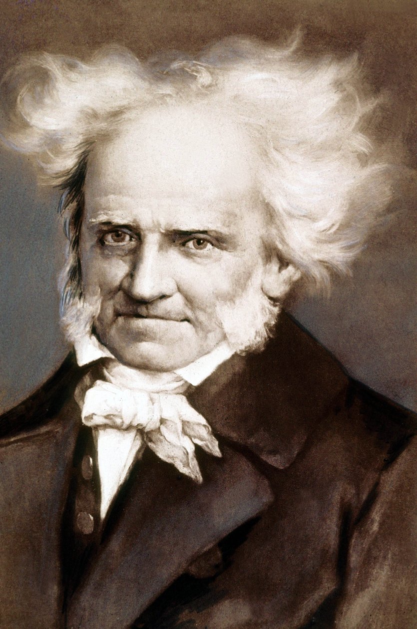 Den tyske filosofen Arthur Schopenhauer (1788-1860) foto etter maleri av Peter Kramer av Peter Kramer