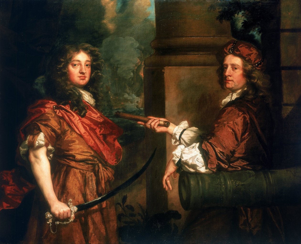 Dobbeltportrett av Sir Frescheville Holles av Peter Lely