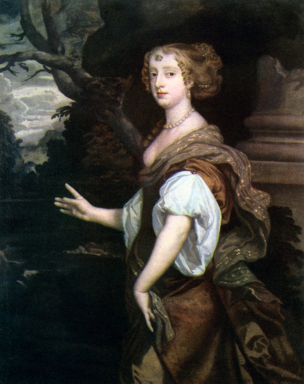 Elizabeth Wriothesley, grevinne av Northumberland, ca 1670-tallet av Peter Lely