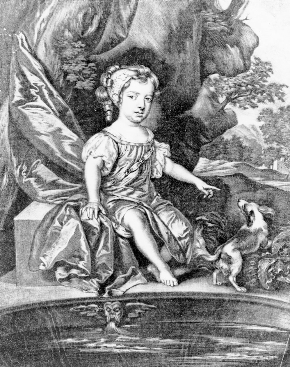 Her Grace The Duchess of Somerset, utgitt av Alex Browne, ca. 1680-tallet (mezzotint) av Peter Lely