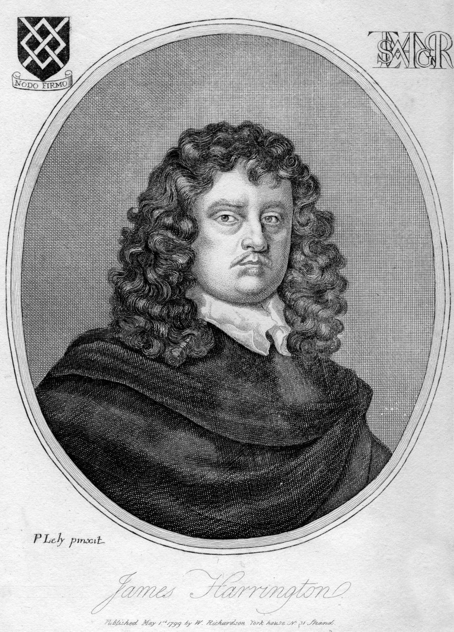 James Harrington 1611-1677, engelsk politisk teoretiker, 1799. av Peter Lely