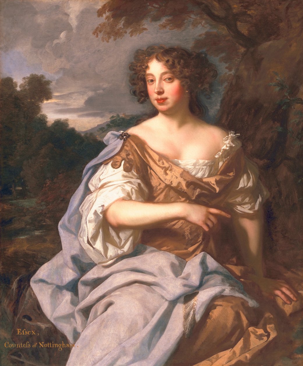 Lady Essex Finch, senere grevinne av Nottingham, ca. 1675 av Peter Lely