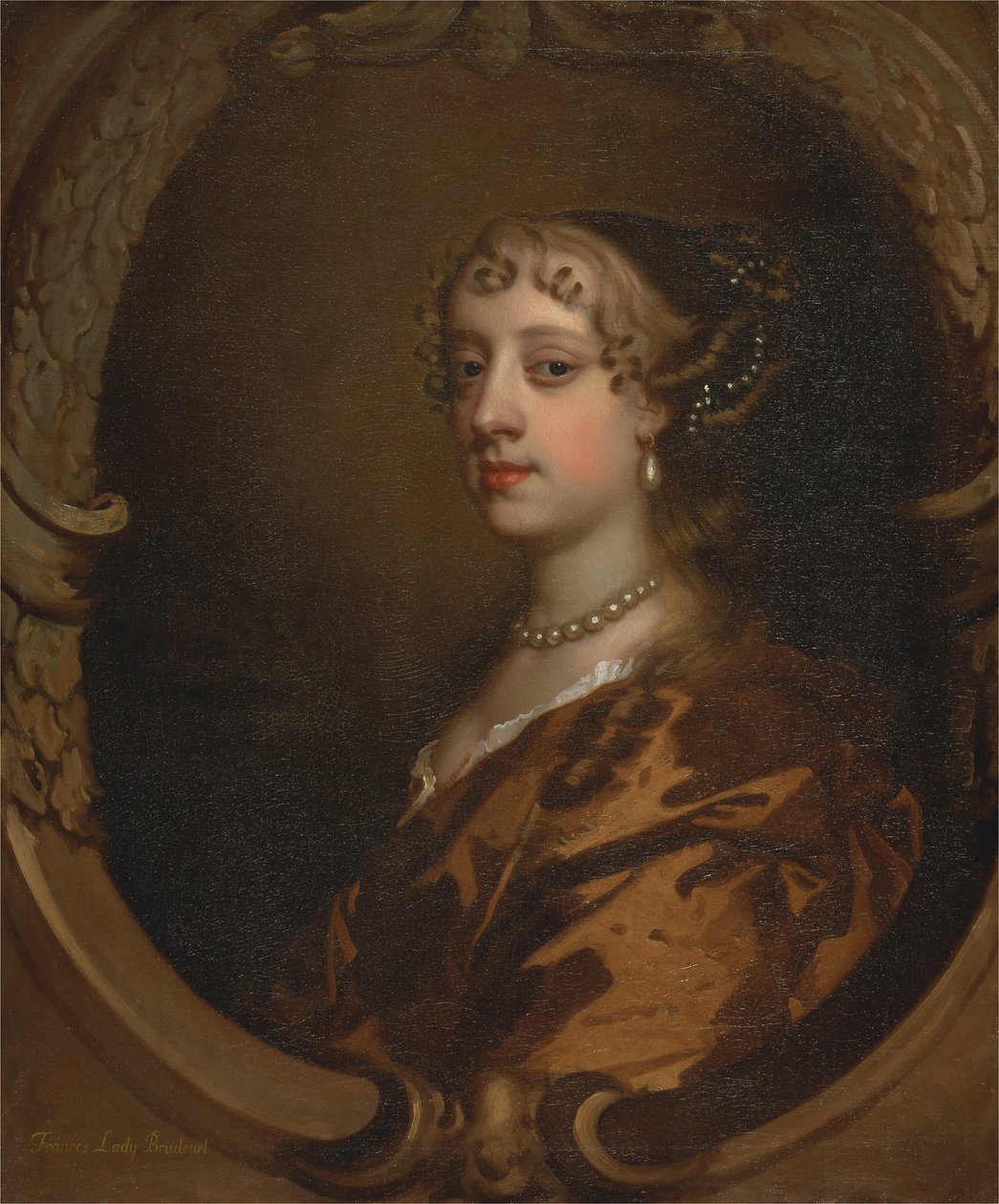 Lady Frances Savile, Later Lady Brudenell, ca. 1668 (olje på lerret) av Peter Lely
