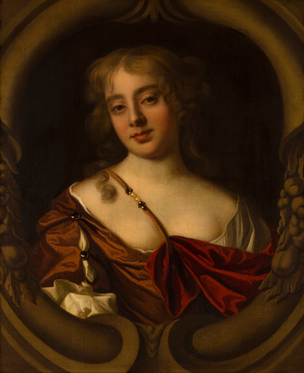 Portrett av fru Bridgeman fra Devonshire, ca. 1638-80 (olje på lerret) av Peter Lely