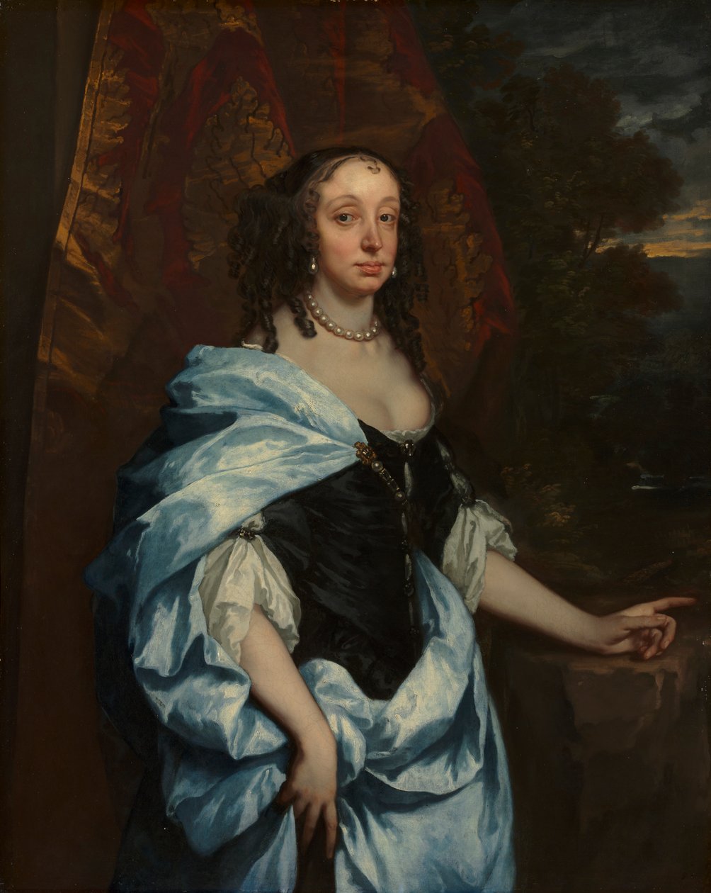 Portrett av fru Leneve, ca. 1657. av Peter Lely