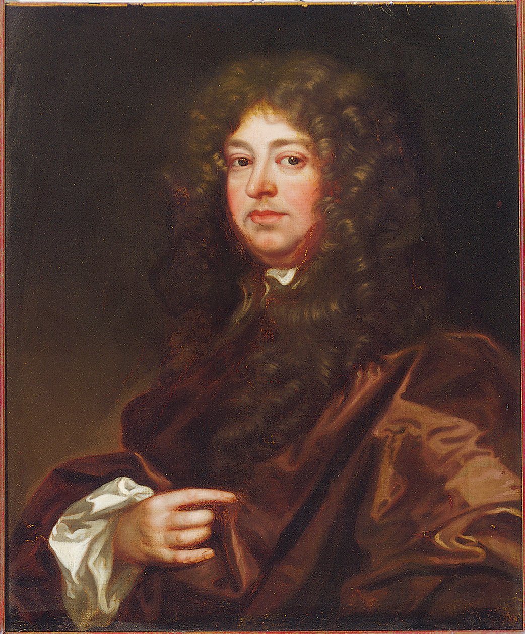 Portrett av en herre i brun kappe av Peter Lely