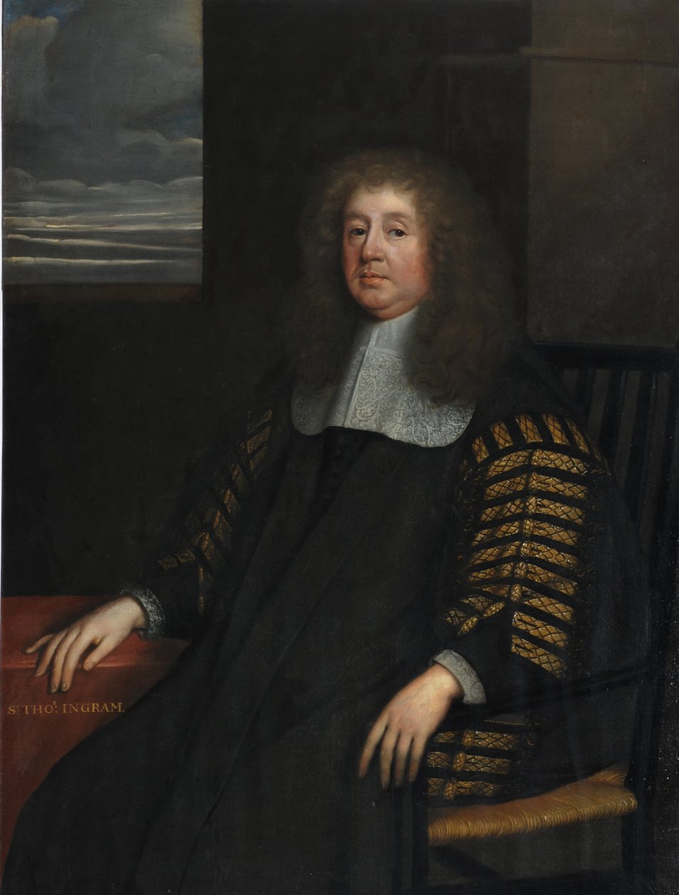 Sir Thomas Ingram, kansler i hertugdømmet Lancaster (olje på lerret) av Peter Lely