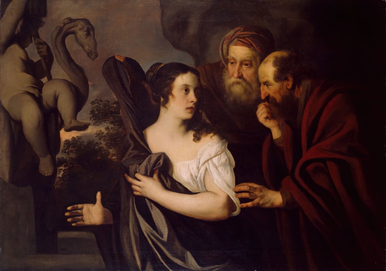 Susanna And The Elders, 1600-tallet. av Peter Lely