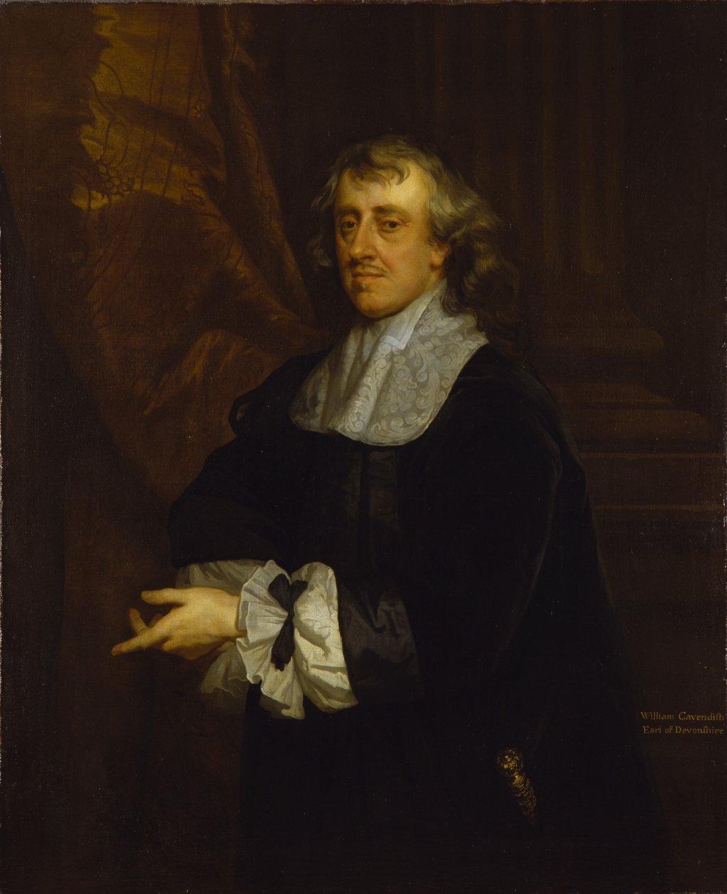 William Cavendish, 3. jarl av Devonshire (olje på lerret) av Peter Lely