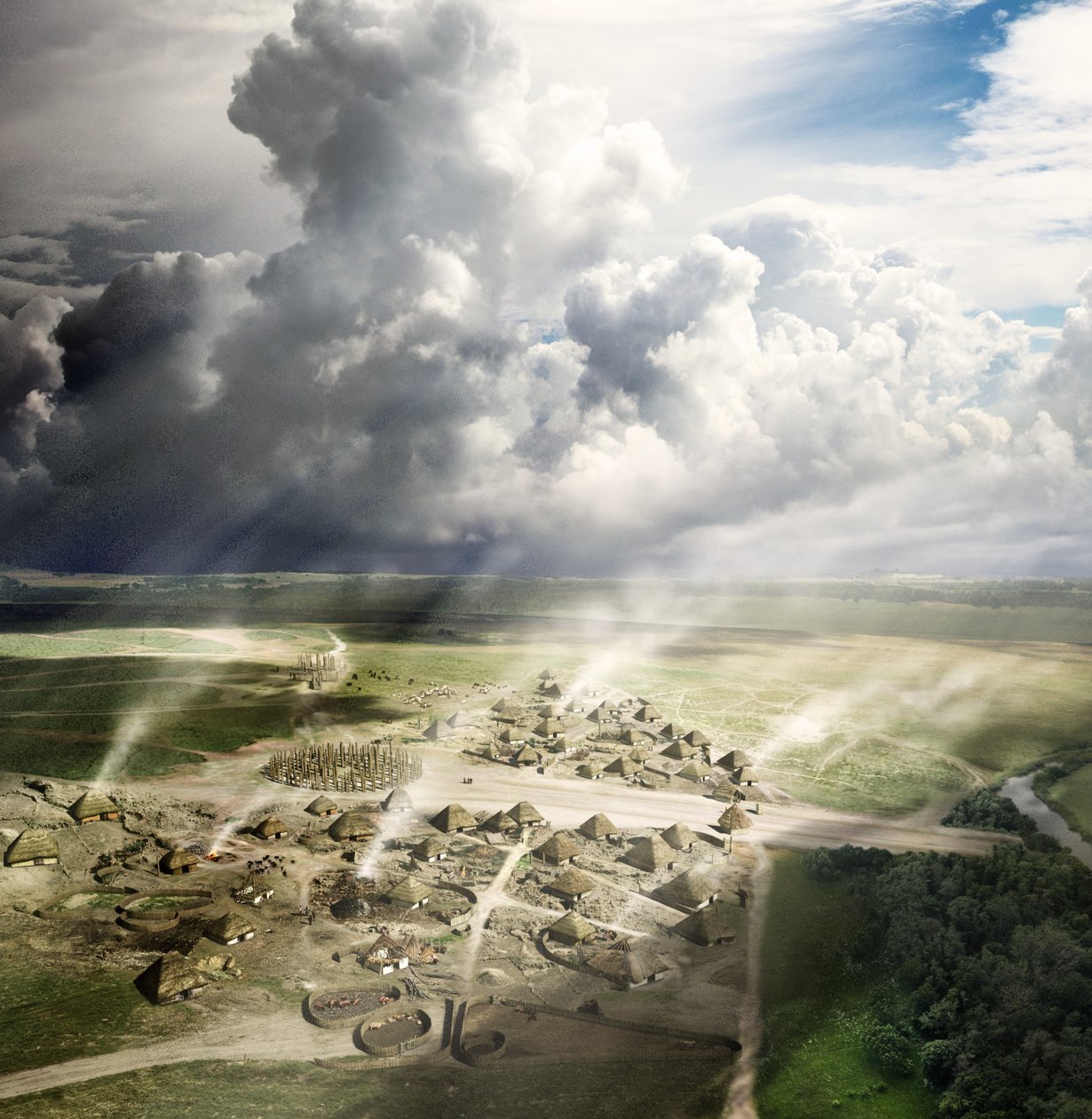 Durrington Walls, Wiltshire, c2500 f.Kr. 2013 av Peter Lorimer
