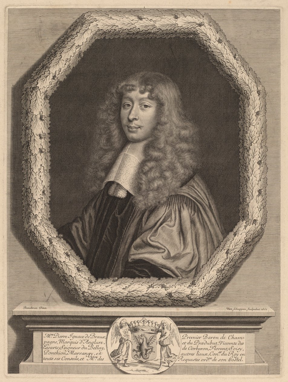 Peter Ignatius av Braux av Peter Ludwig van Schuppen after Henri Beaubrun