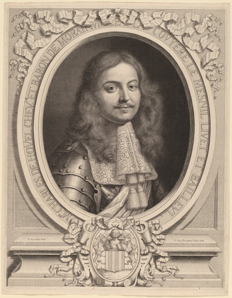 Charles de Houel de Morainville av Peter Ludwig van Schuppen after Pieter