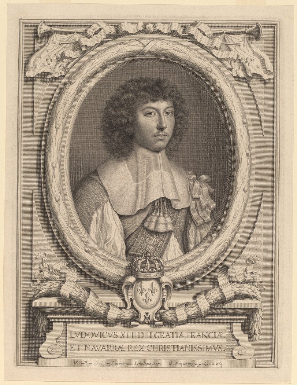 Ludvig XIV av Peter Ludwig van Schuppen after Wallerant Vaillant