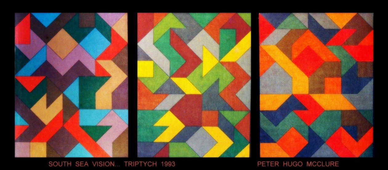 SYDSJØSVISJON. TRIPTYK av Peter McClure