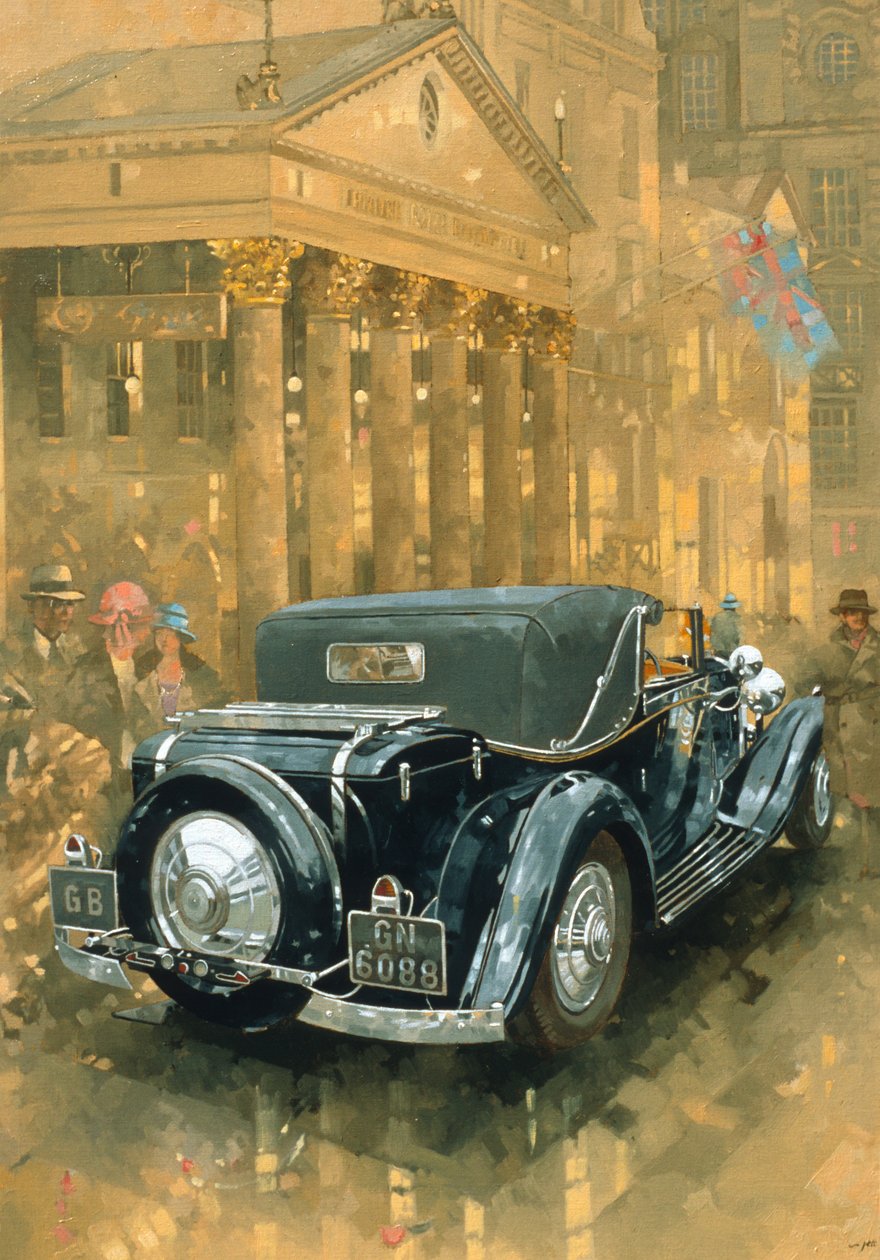 Phantom in the Haymarket (olje på lerret) av Peter Miller