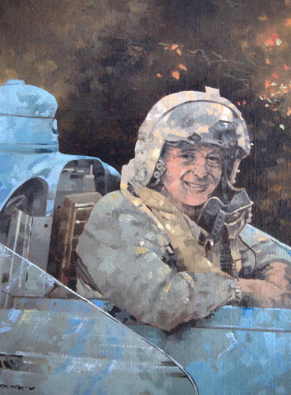 Studie for Donald Campbell (olje på lerret) av Peter Miller