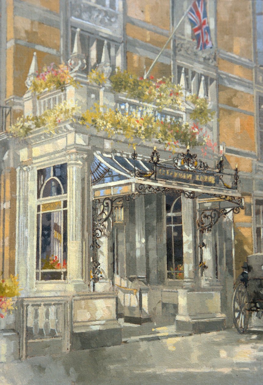 The Connaught Hotel, London (olje på lerret) av Peter Miller