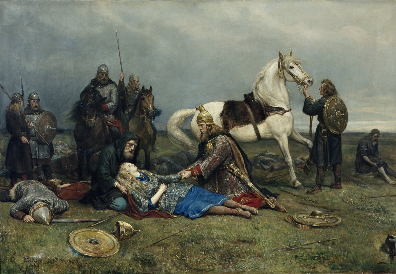 Valkyriens død av Peter Nicolai Arbo