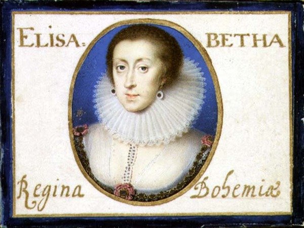 Portrett av Elizabeth, dronning av Böhmen av Peter Oliver