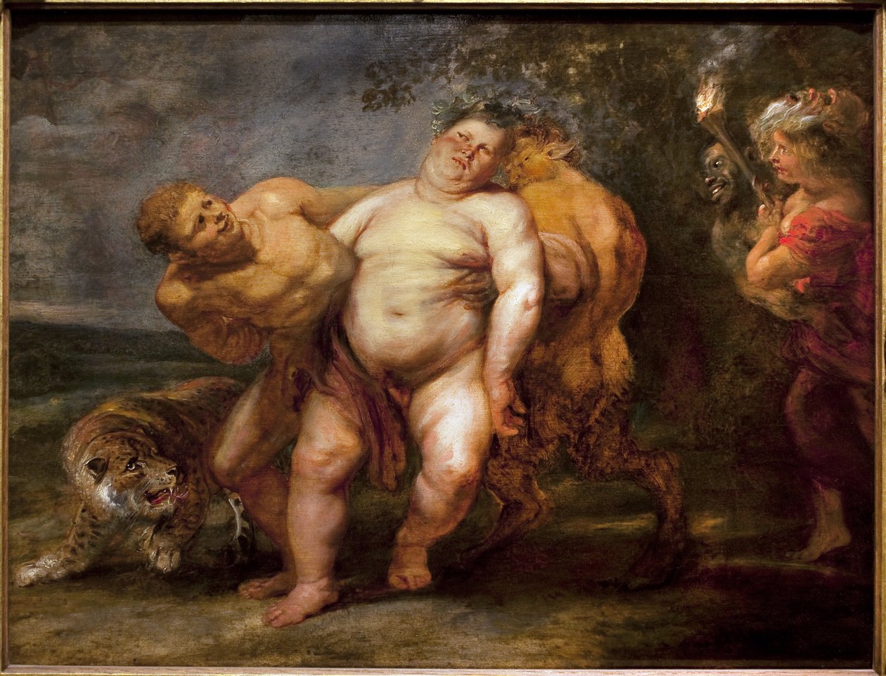 Silene full. Maleri av følget til Pierre Paul Rubens (1577-1640), olje på tre, midten av 1600-tallet. Museum of Fine Arts i Angers. av Peter Paul (circle of) Rubens