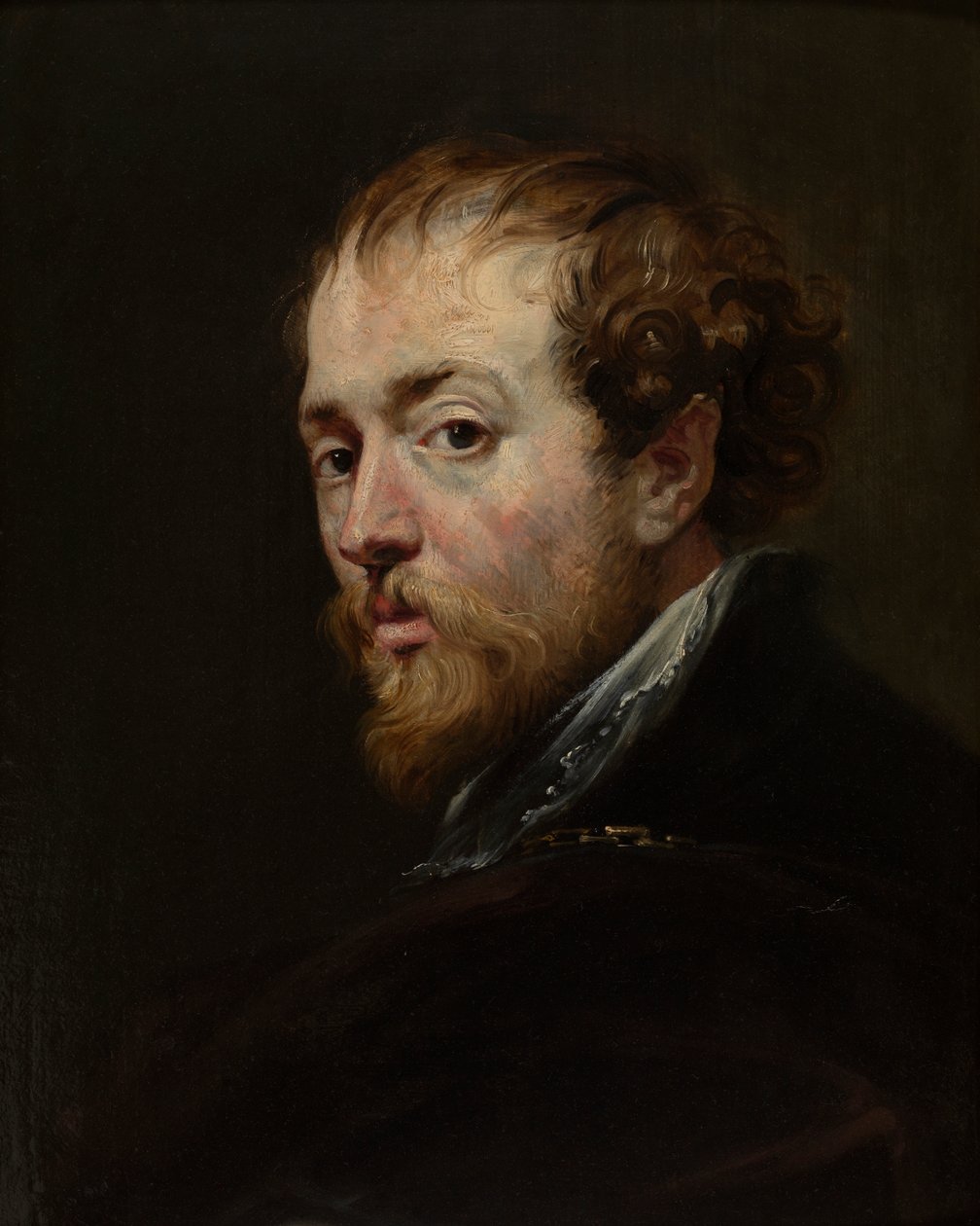 Maleren Peter Paul Rubens (olje på lerret) av Peter Paul (follower of) Rubens
