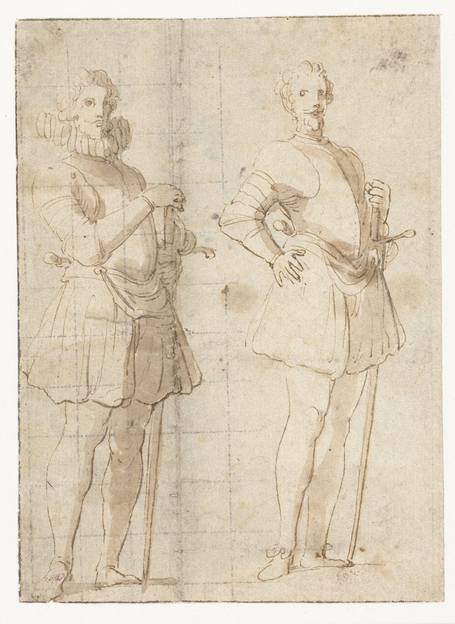 To studier av en stående offiser av Peter Paul Rubens (possibly)