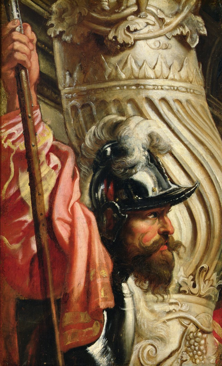 En vakt, fragment av "Den hellige treenighet tilbedt av Gonzaga-familien av Peter Paul Rubens