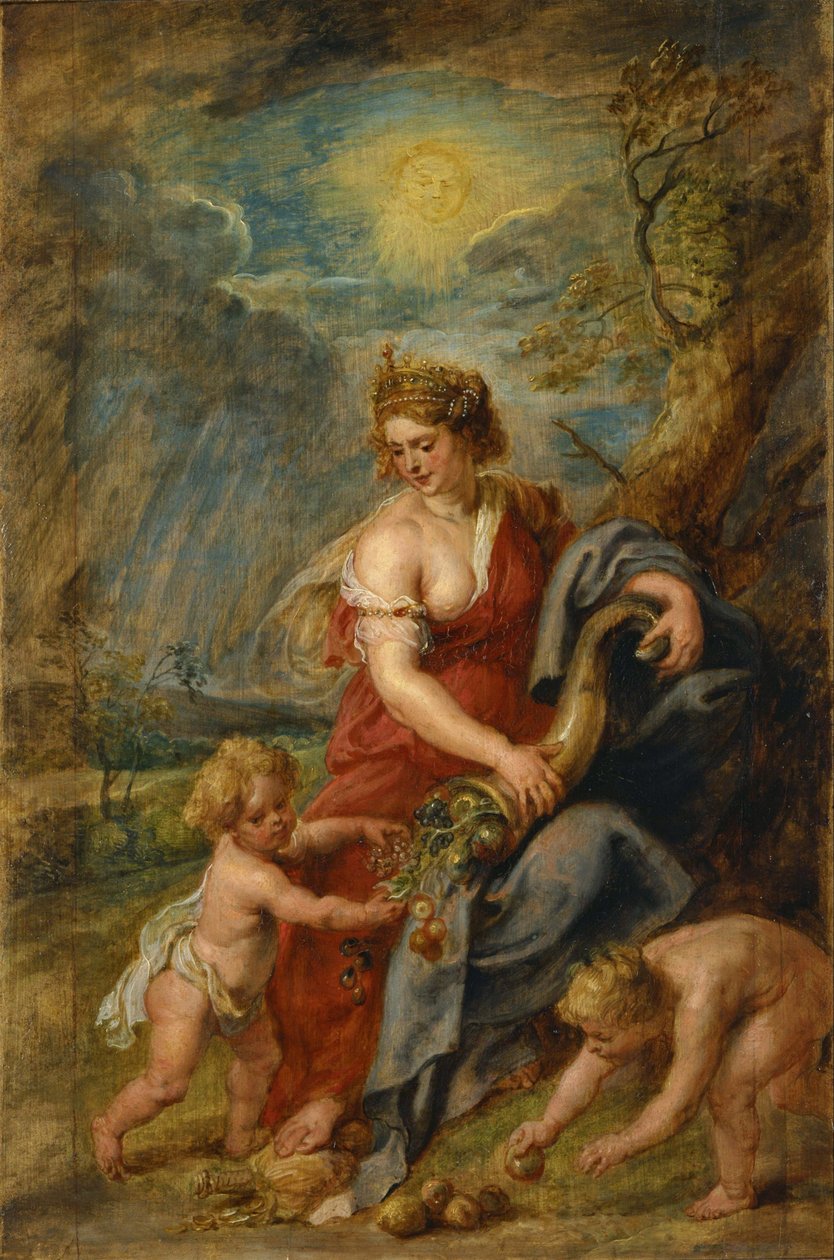 ""Abundance"" Maleri av Pieter Paul Rubens (1577-1640) rundt 1630 National Museum of Western Art, Tokyo Japan av Peter Paul Rubens