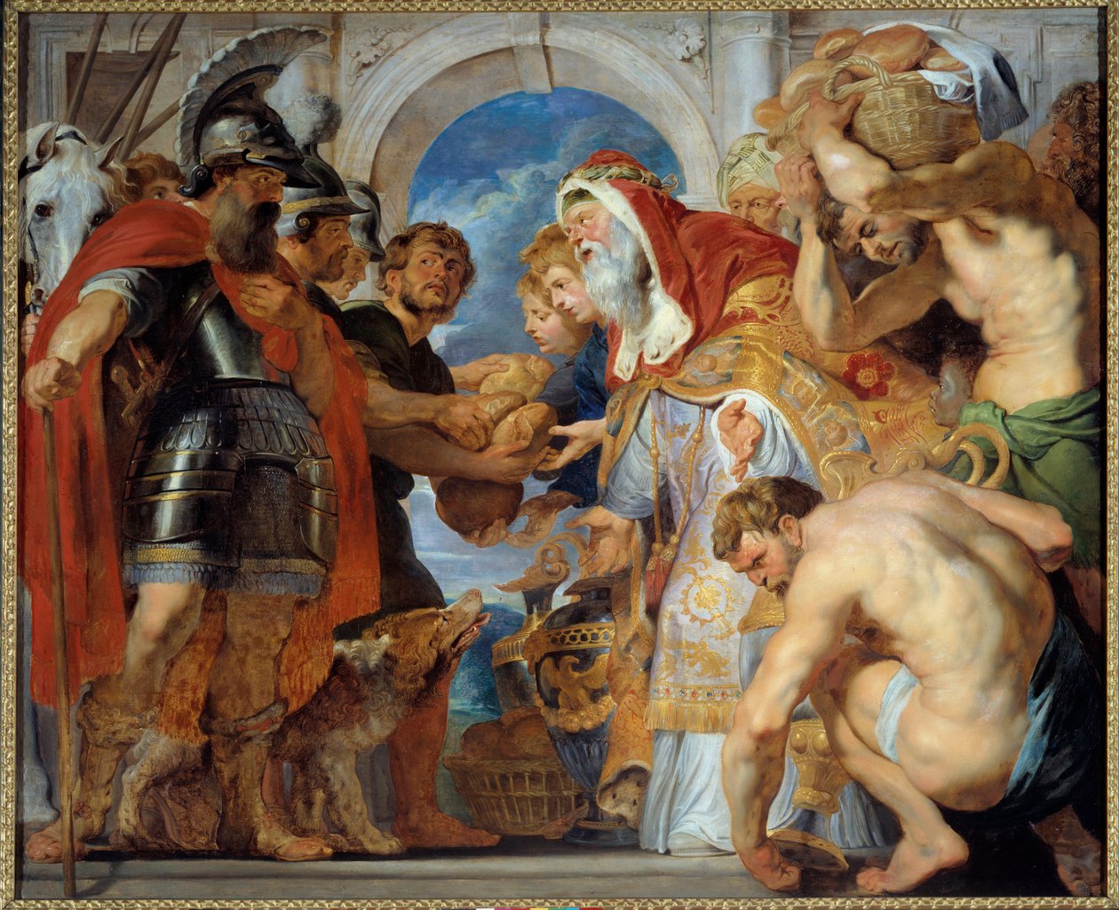 Abraham og Melkisedek. Da han kom tilbake fra et seirende felttog, møtte Abraham Melkisedek (eller Melkisedek eller Melkisedek eller Melkisedek eller Melkisedek), kongen av Salem som brakte ham brød og vin. Han var prest og uttalte denne velsignelsen: av Peter Paul Rubens