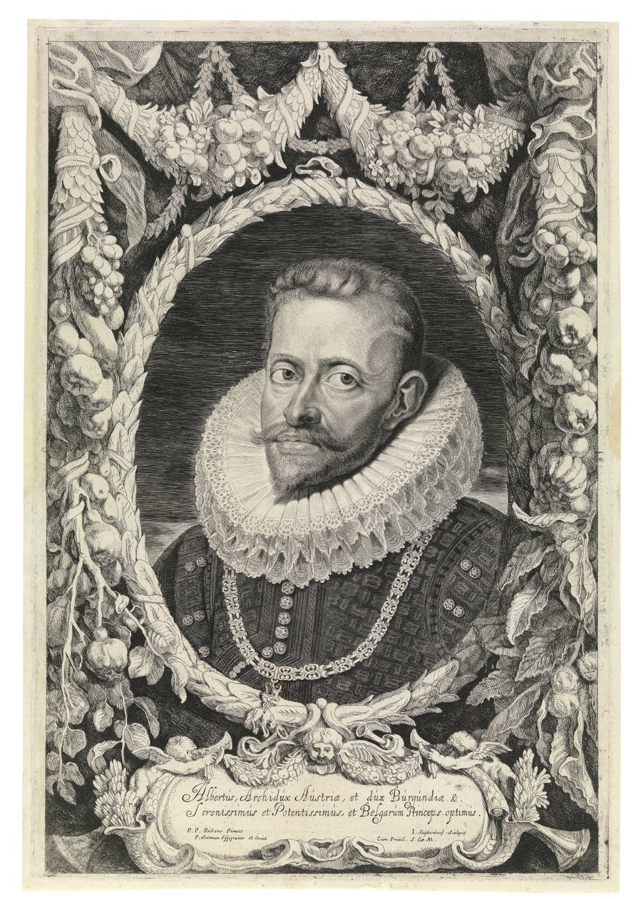Albert, erkehertug av Østerrike (radering) av Peter Paul Rubens