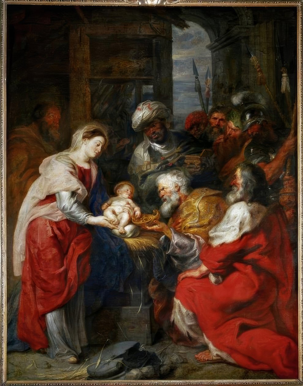 Tilbedelse av magiene av Peter Paul Rubens