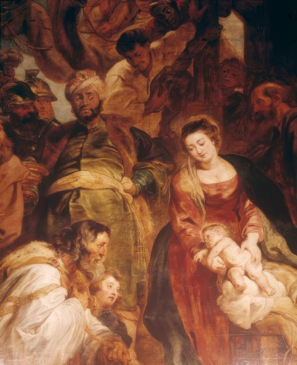 Tilbedelse av magiene av Peter Paul Rubens