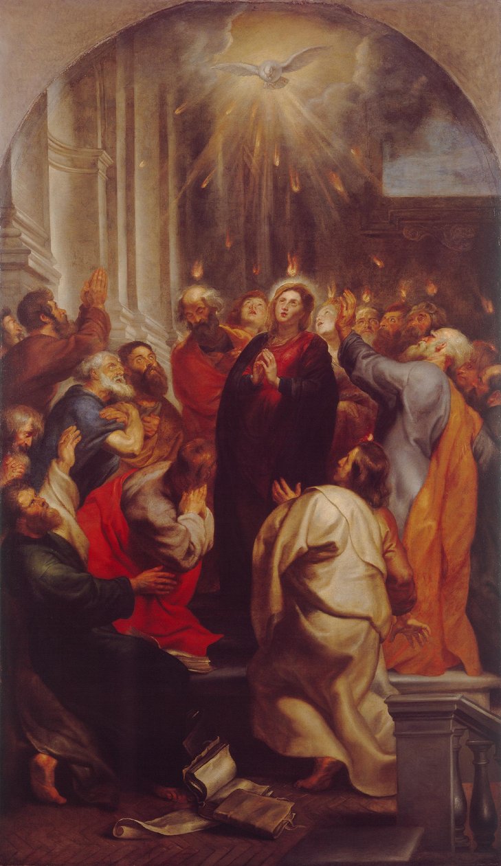 Utgytelsen av Den hellige ånd av Peter Paul Rubens