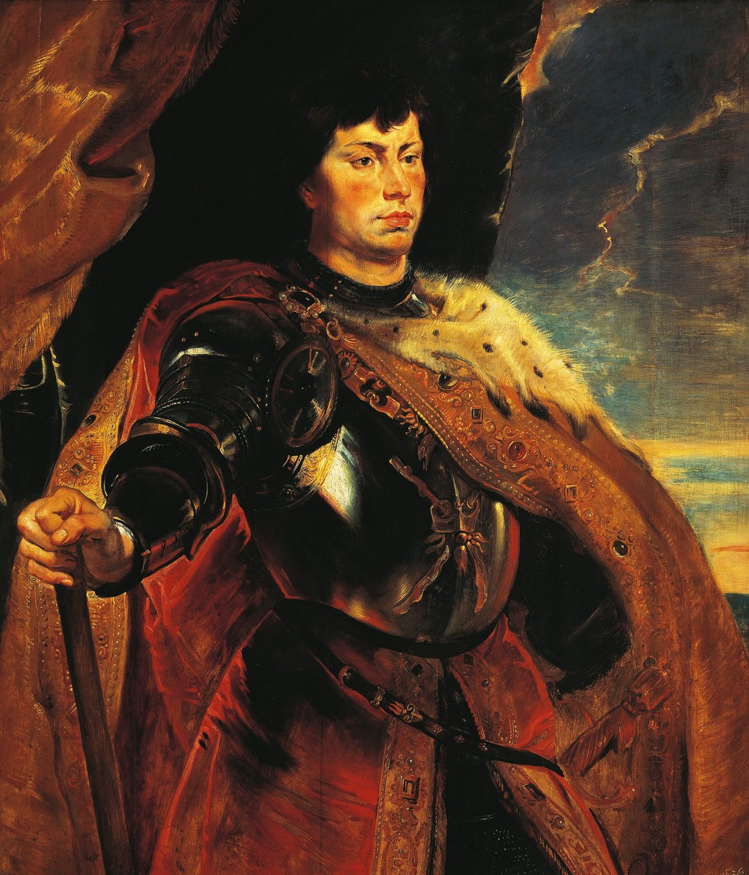 Østerrike, Wien, Portrett av Karl den utslett, hertugen av Burgund (1433-1477) av Peter Paul Rubens