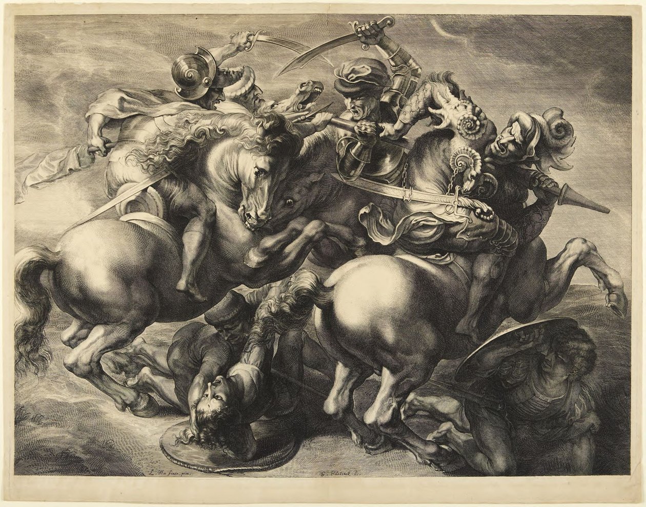 Slaget ved Anghiari av Peter Paul Rubens