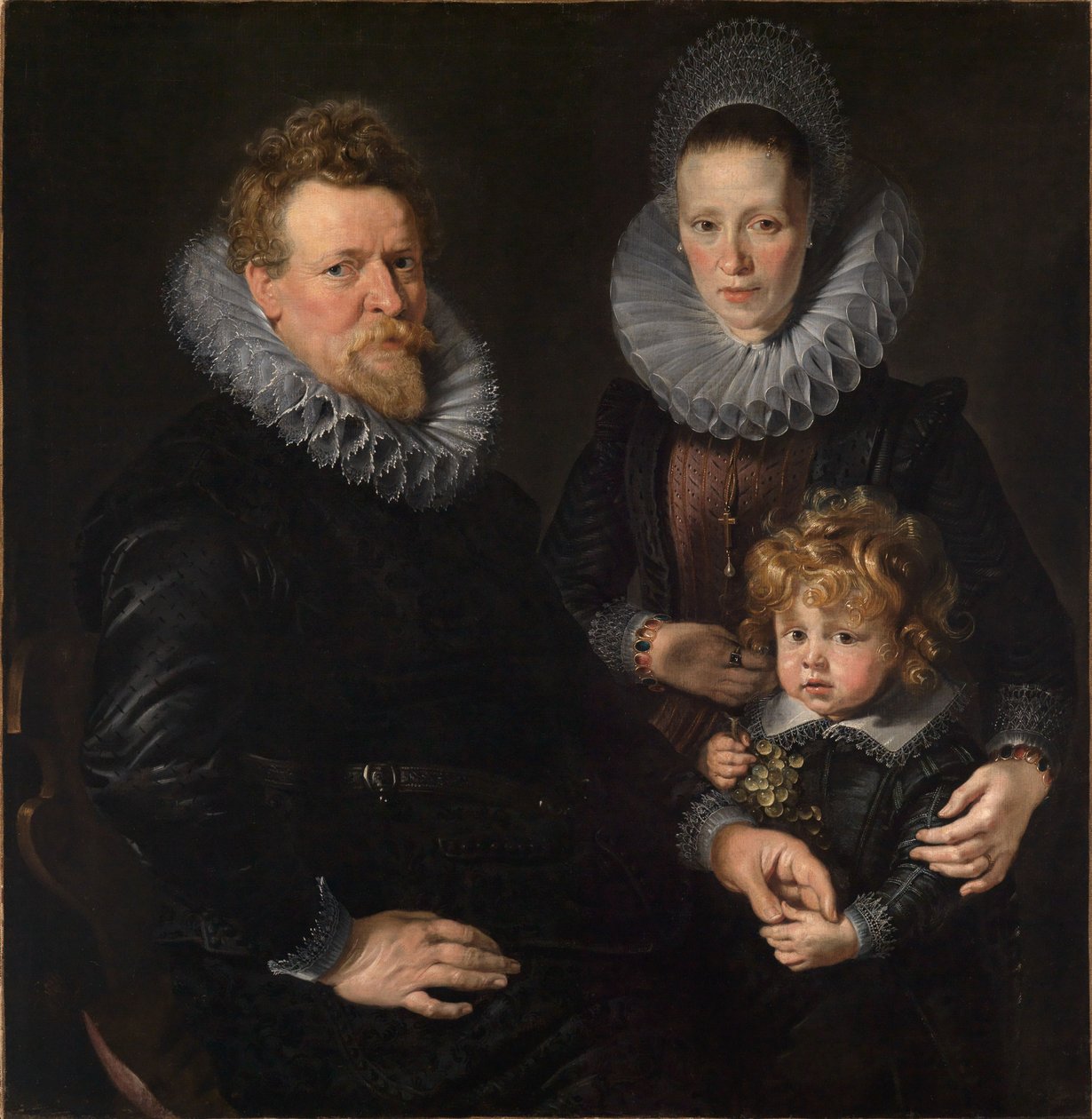 Portrett av gullsmeden Robert Staes fra Brussel, hans kone Anna og deres sønn Albert av Peter Paul Rubens