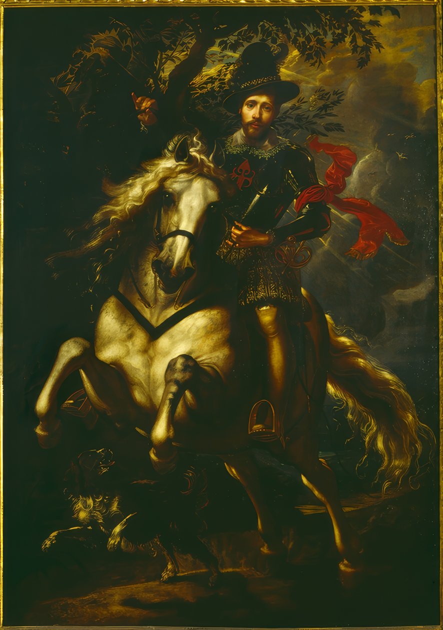 Portrett av Giovanni Carlo Doria til hest av Peter Paul Rubens