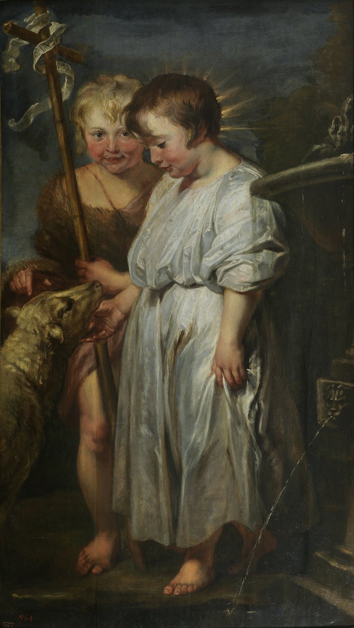 Kristus og døperen Johannes som barn av Peter Paul Rubens