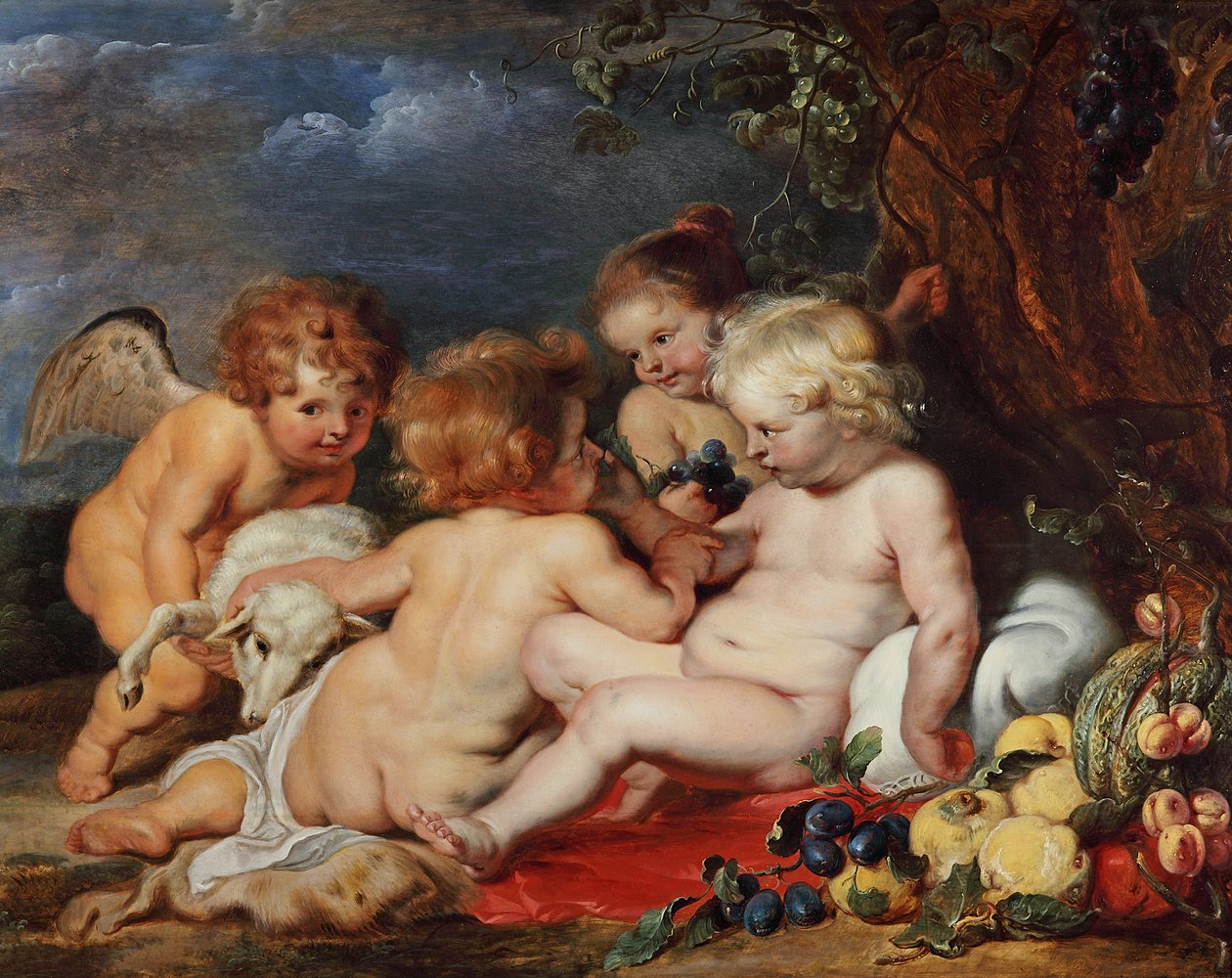 Kristus med den unge Johannes og engler av Peter Paul Rubens