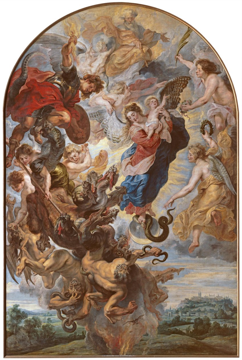 Den apokalyptiske kvinnen av Peter Paul Rubens