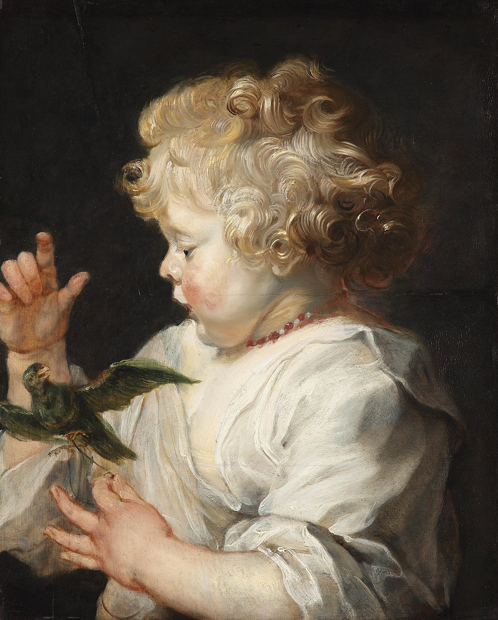 Barnet med fuglen av Peter Paul Rubens