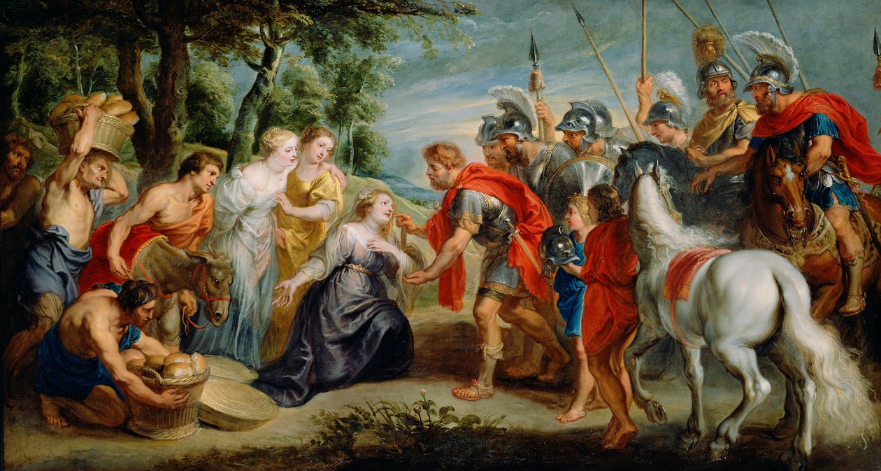 David møter Abigajil av Peter Paul Rubens