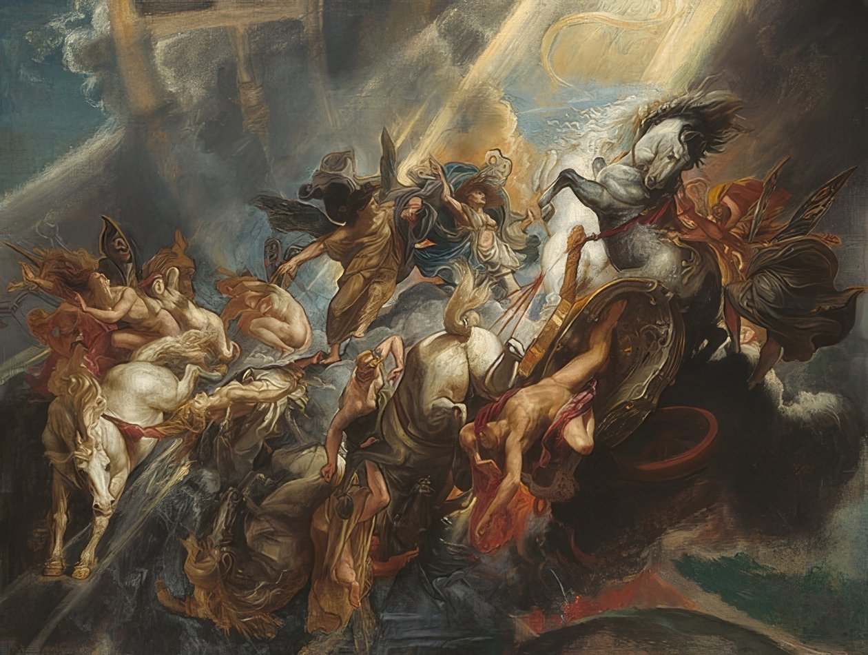 Phaethons fall. Revidert rundt 1604/05, trolig rundt 1606/08 av Peter Paul Rubens